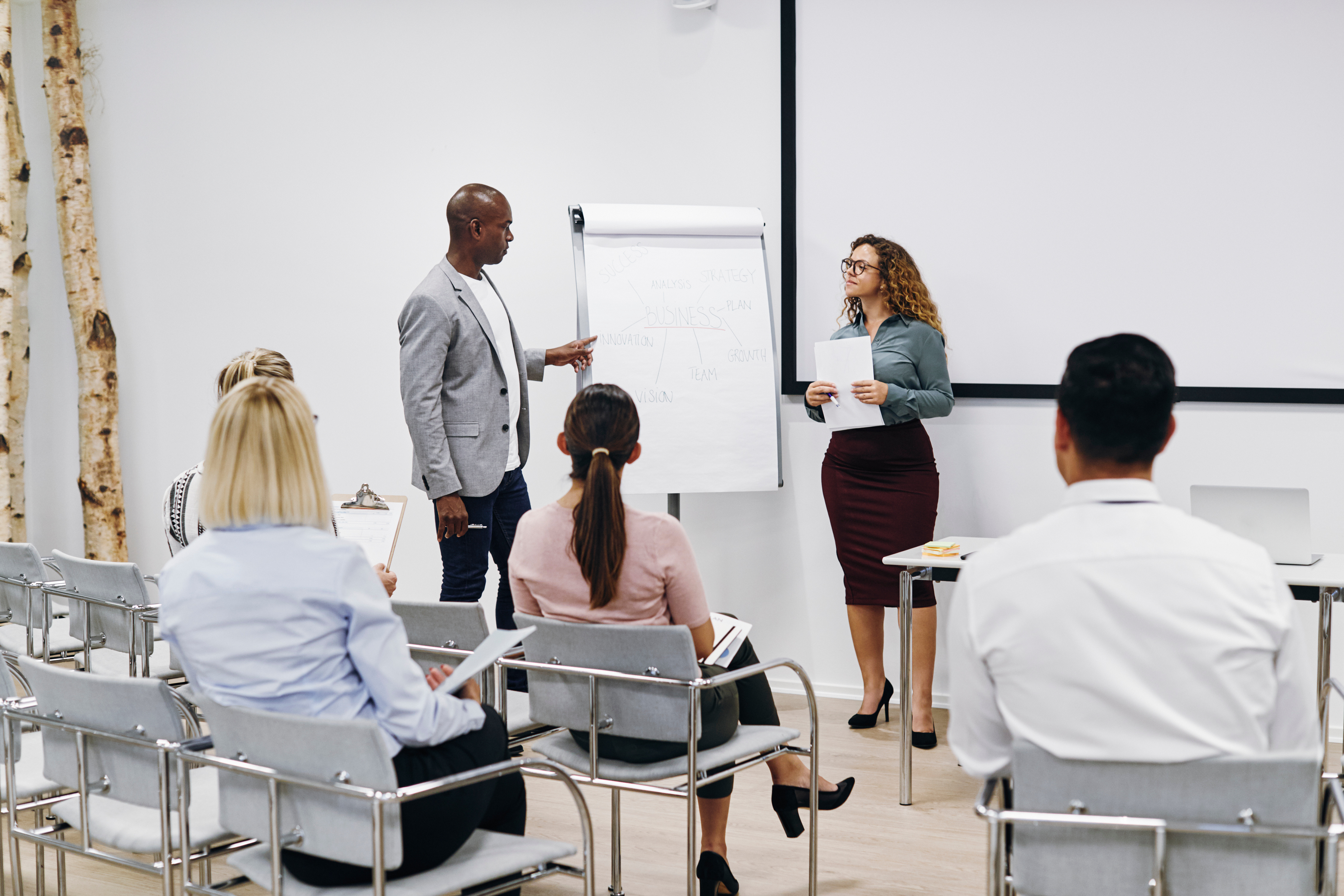 adults in a classroom